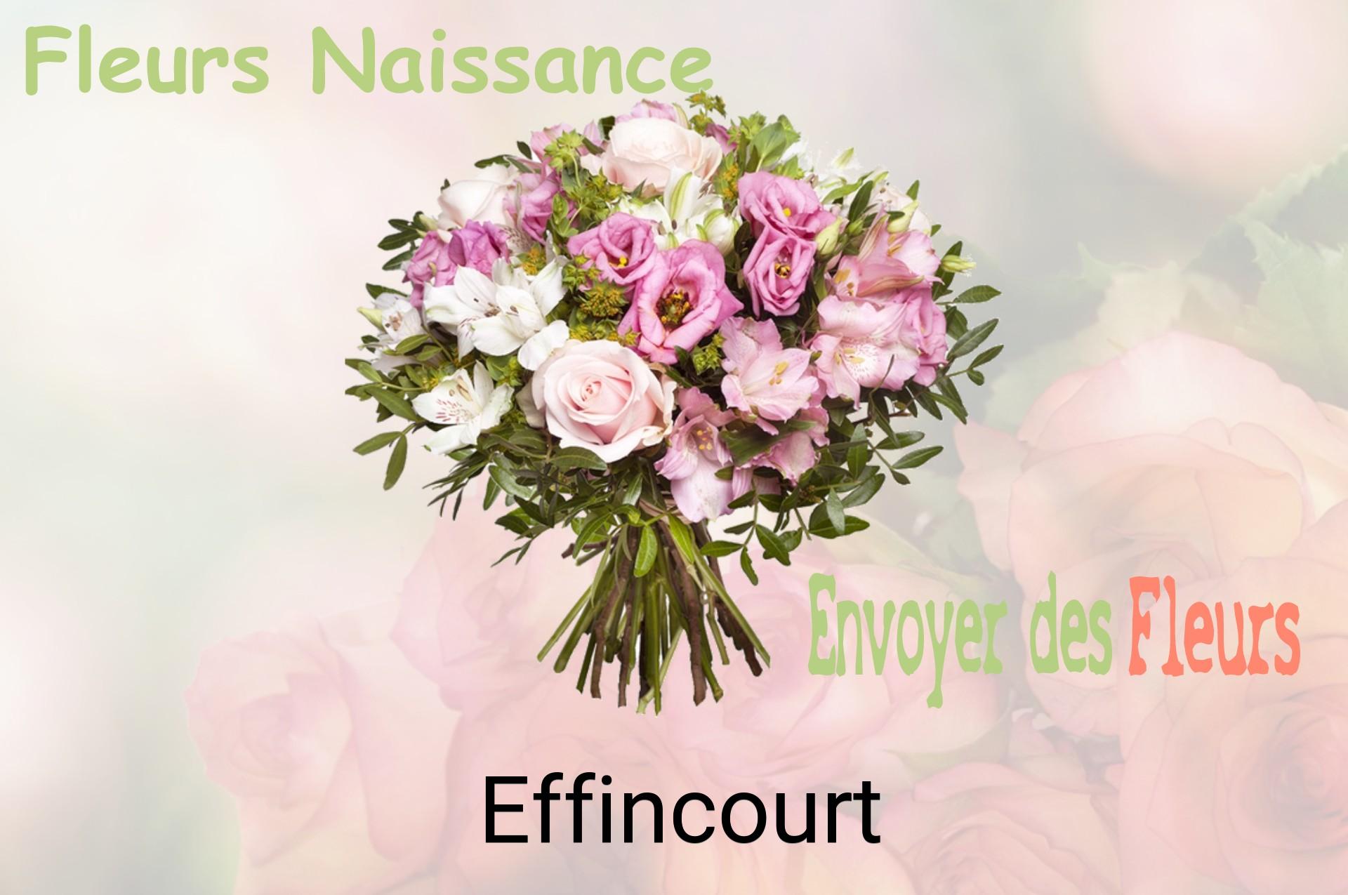 Bouquet de fleurs de naissance livré à Effincourt
